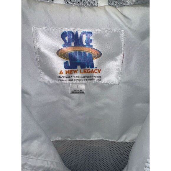 Members Only Windbreaker Jacket Space Jam Looney Tunes: Size Large Lebron James - Picture 6 of 6